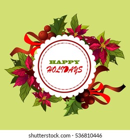 Christmas Greeting Card. Vector New Year posters. Merry Christmas banners
