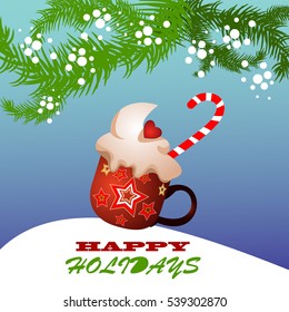 Christmas Greeting Card. Vector New Year posters. Merry Christmas banners