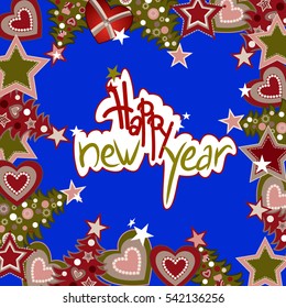 Christmas Greeting Card. Vector New Year posters. Merry Christmas banners