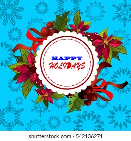 Christmas Greeting Card. Vector New Year posters. Merry Christmas banners