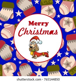 Christmas Greeting Card. Vector New Year posters. Merry Christmas banners