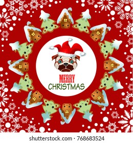 Christmas Greeting Card. Vector New Year posters. Merry Christmas banners