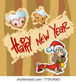 Christmas Greeting Card. Vector New Year posters. Merry Christmas banners