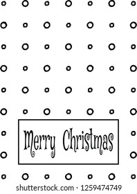 Christmas greeting card vector pattern decorative shape design for season occasion