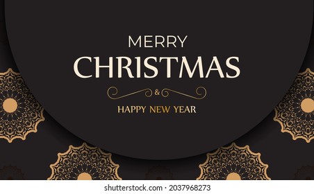Christmas greeting card in white with winter ornament.