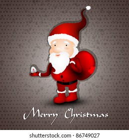 Christmas greeting card whith cute Santa Claus  | EPS10 Compatibility Required
