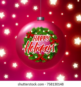  Christmas greeting card. Xmas vector background. Hand drawn calligraphy. concept handwritten happy holidays