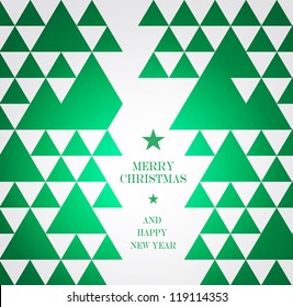 Christmas Greeting Card/Merry Christmas /Christmas tree and background