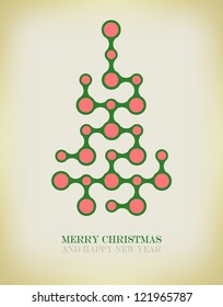 Christmas Greeting Card/Merry Christmas /Christmas tree and background