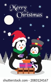 Christmas greeting cards. Hand drawn design elements. Vector illustration.