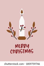 Christmas Greeting Cards with Scandinavian winter elements. Merry holidays. Template for New 2021 Year, gift tag, calendar, Scrapbooking, Stickers, Planner, Invitations.