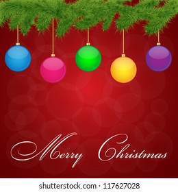 Christmas Greeting Card.Vector illustration.