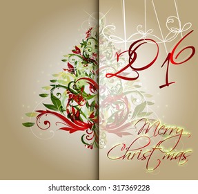 Christmas Greeting Card.Vector illustration