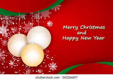 Christmas Greeting Card.vector illustration