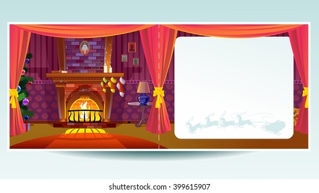 Christmas Greeting Card.Vector illustration