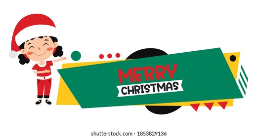 Christmas Greeting With Cartoon Characters