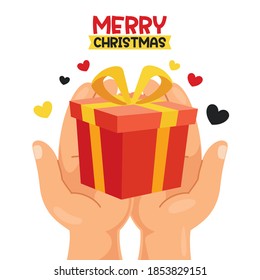 Christmas Greeting With Cartoon Characters