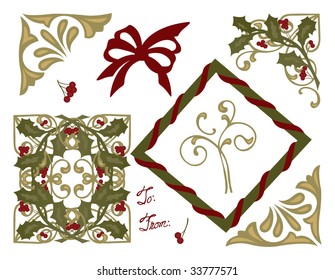 Christmas greeting decorations