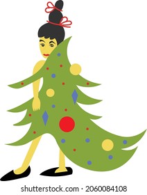 Christmas Greeting design for print or use as poster, card, flyer or T Shirt