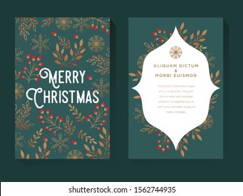 Christmas Greeting Illustration Design Template