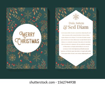 Christmas Greeting Illustration Design Template
