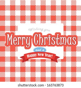 Christmas greeting red card