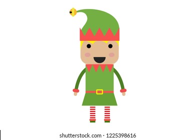Christmas greeting with Santa's elf.