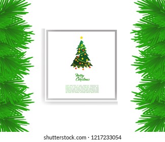 Christmas Greeting Template, Christmas background.