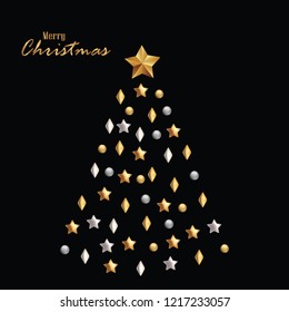 Christmas Greeting Template, Christmas background.