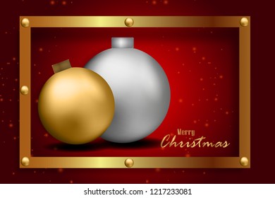 Christmas Greeting Template, Christmas background.