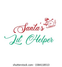 Christmas Greeting, typography for print or use as poster, card, flyer or T shirt