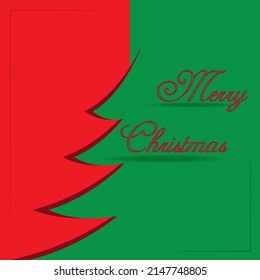 A christmas greeting. Using a christmas tree.