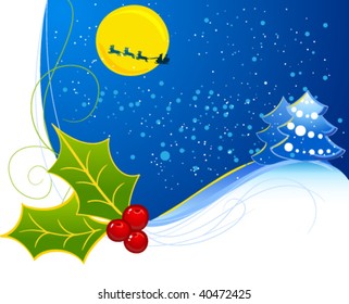 christmas greeting vector card