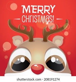 christmas greeting vector illustration