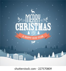 christmas greeting vector/illustration