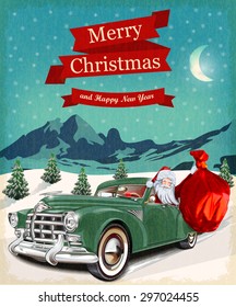 Christmas greeting vintage card