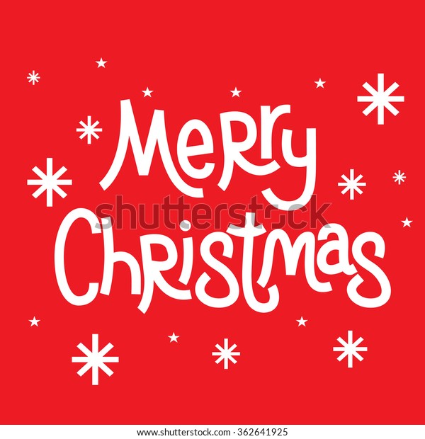 Christmas Greeting Words Merry Christmas Stock Vector (Royalty Free) 362641925