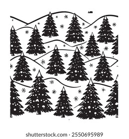 Christmas greetings banner with swirl ribbons
