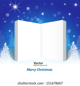Christmas greetings, with a booklet template for header of the site or mailing
