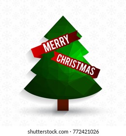 Christmas greetings card with light background