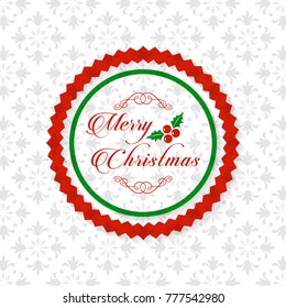 Christmas greetings card with light background christmas cherrie