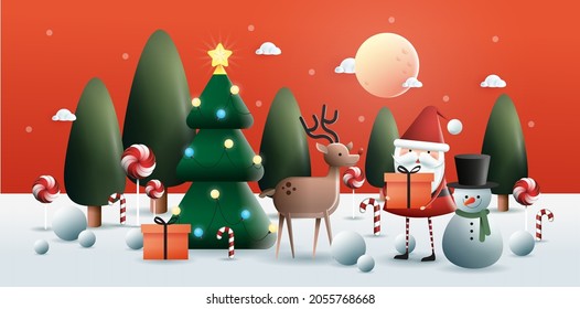 vectores de plantilla de diseño de saludos de navidad, ilustración