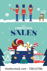 Christmas Greetings/ Christmas invitation/ year end sales/ Winter wonderland