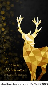 Christmas Greetings - Reindeer - Merry Christmas