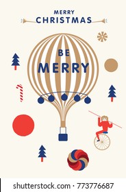 christmas greetings template vector/Children party theme/ invitation card/ illustration