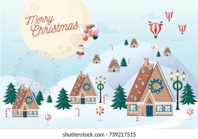 christmas greetings template vector/illustration