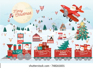 christmas greetings template vector/illustration