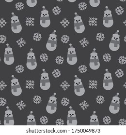 Navidad Gris Holiday fondo de patrón sin fisuras para gráficos de sitios web, textiles de moda