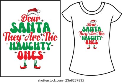 Christmas Groovy Retro t shirt. Santa vector graphics t shirt.