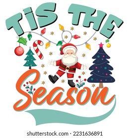 Weihnachtsbaum Typografie Vector T-Shirt Design